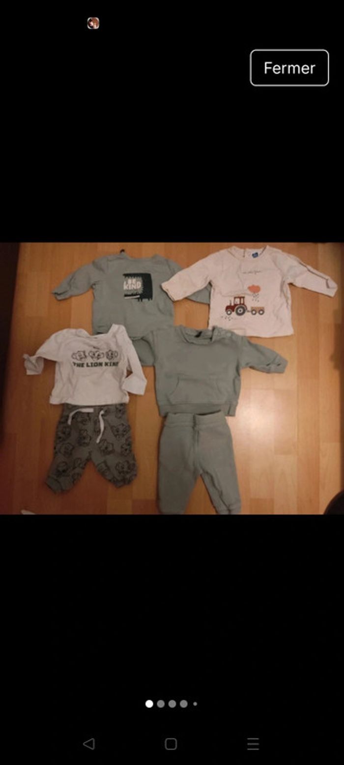 Énorme lot + de 80 vêtements, 1 mois,3 mois,6 et 9 mois - photo numéro 19