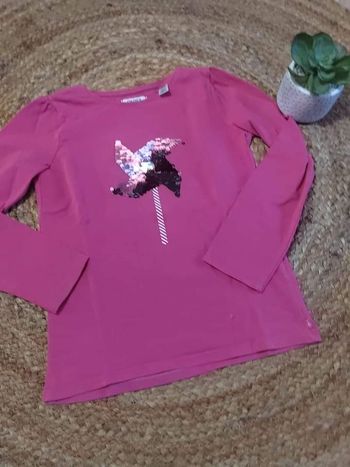 Maillot rose à sequin 8 ans okaidi