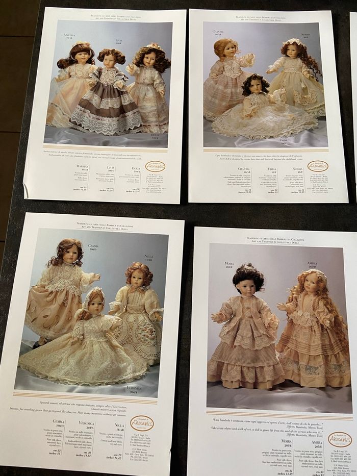 Catalogue 51 poupées de collection italiennes Le bambole di Arianna - photo numéro 4