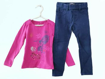 3 ans fille ensemble t-shirt Orchestra et pantalon in extenso