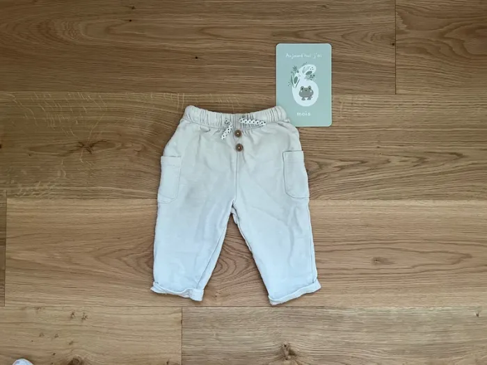 Pantalon souple beige