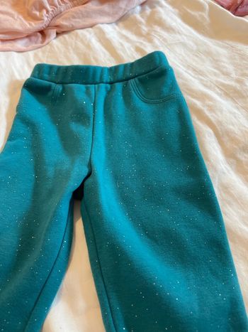 Pantalons x2 pailleté or
