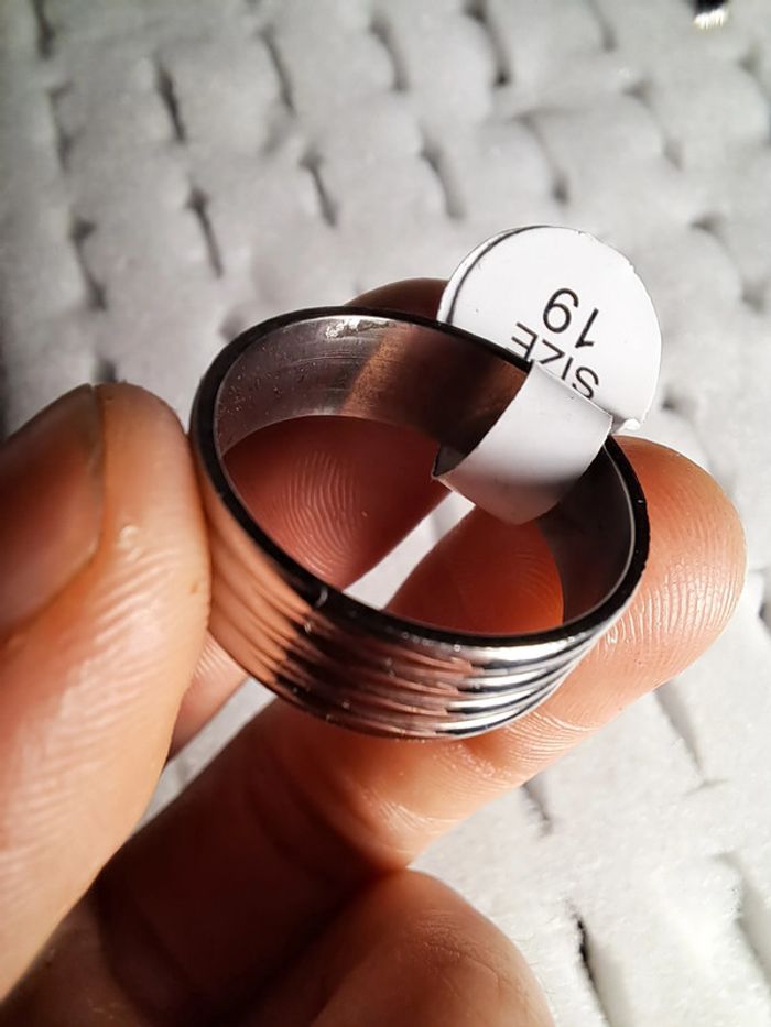 Bague acier inoxydable argentée - photo numéro 2