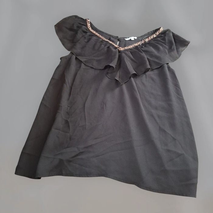 Débardeur épaule froufrou