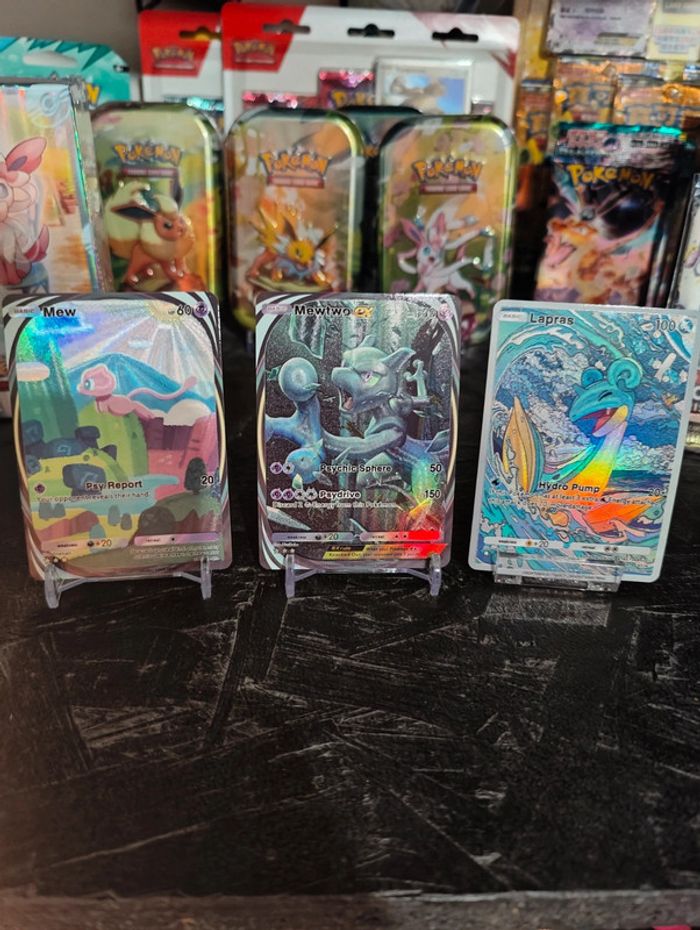 Carte pokémon TCG Pocket Mewtwo, Mew, Lokhlass - photo numéro 2