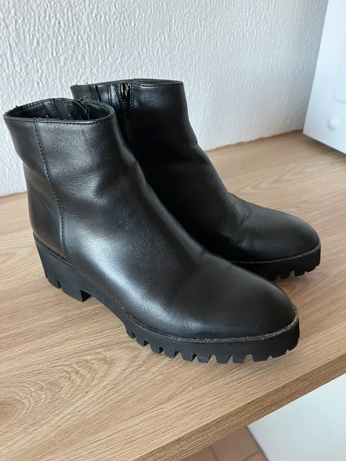 Bottines noires « Amélia » Mazélie en 37