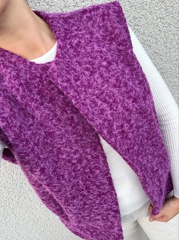 Gilet sans manche violet
