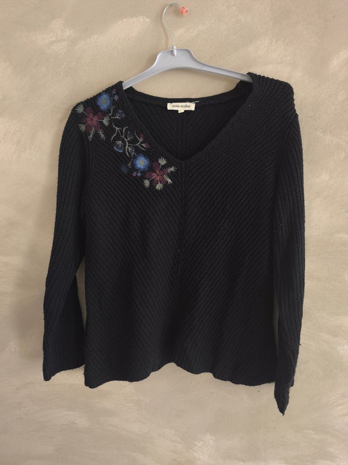 Pull Noir Grain de Malice taille M