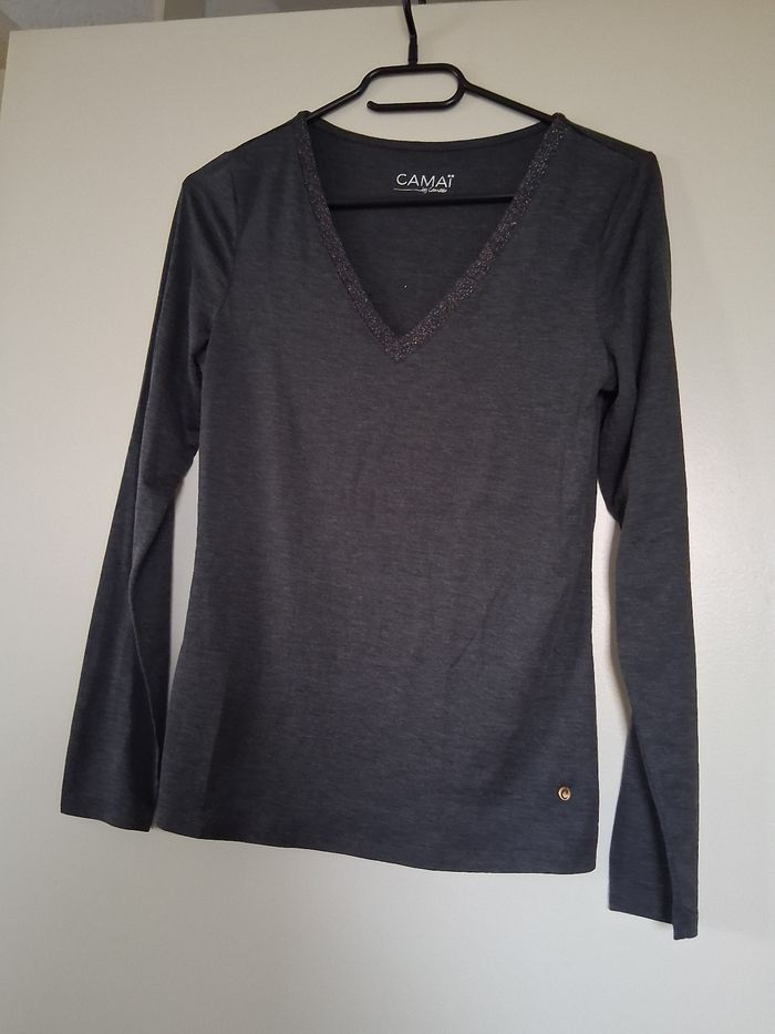 Sweat shirt gris ' t- XS" CAMAIEU