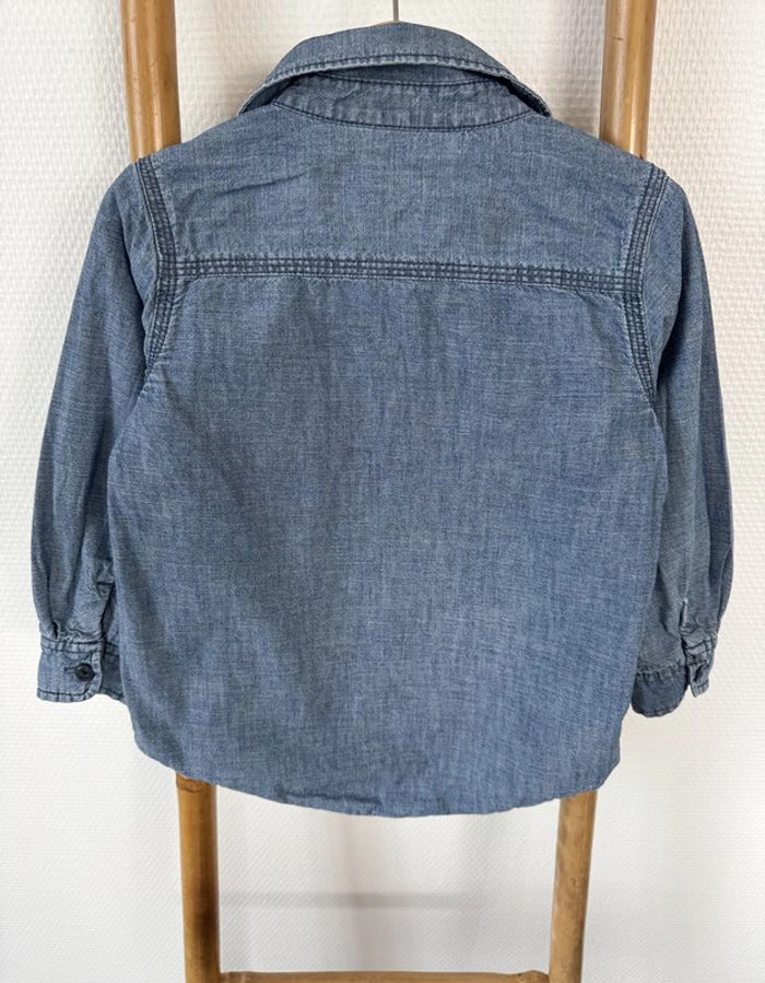 Chemise manches longues en jean Gap Taille 4 ans - photo numéro 2