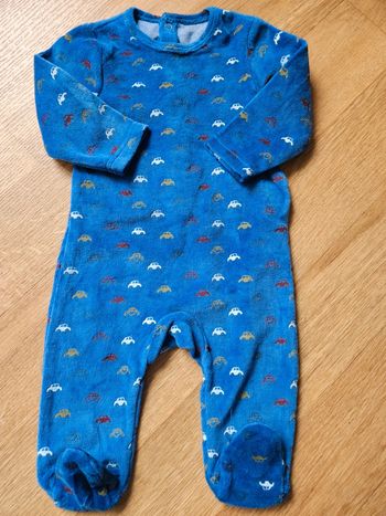 Grenouillere velours 6 mois