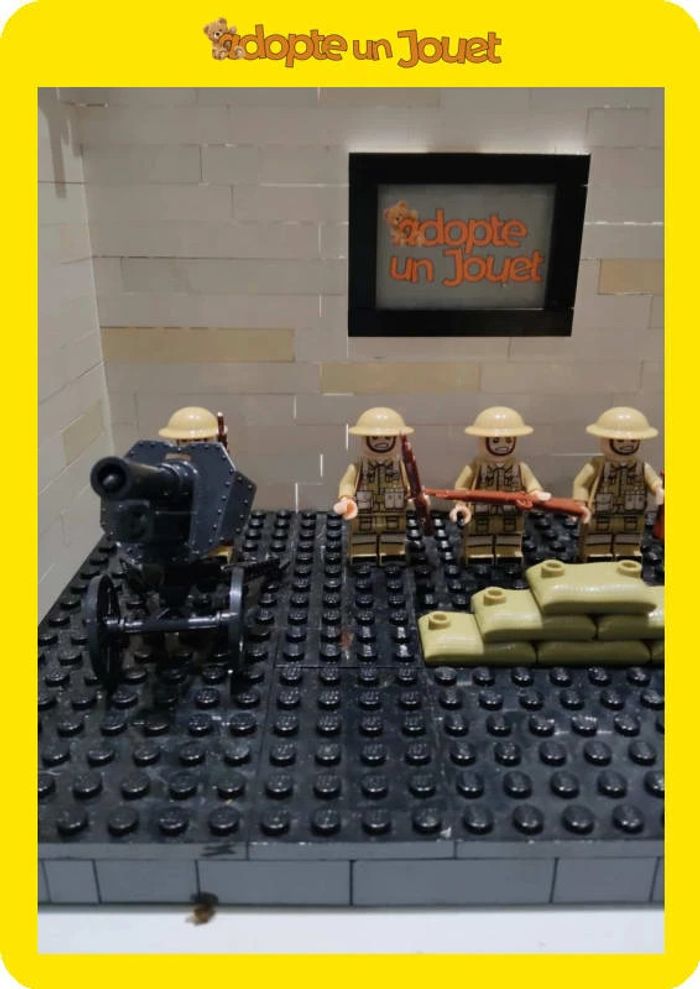 🪖 Lot de 5 figurines militaires 🪖 LG11 🏅 Seconde Guerre Mondiale - type Lego - photo numéro 2