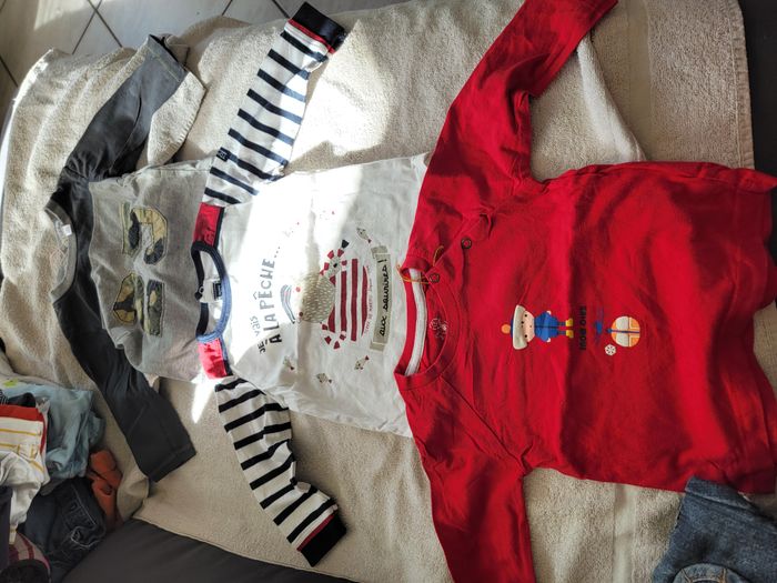Lot de 6 tee-shirts manches longues 12 mois garçon - photo numéro 7