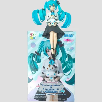 Figurine officielle Hatsune Miku x Cinnamoroll – Chokonose Premium Figure "Osumashi Ver."