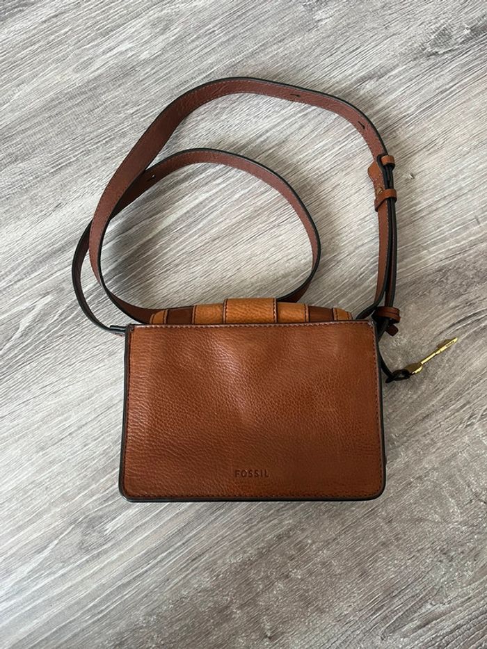 Sac Wiley Fossil cuir marron - photo numéro 5