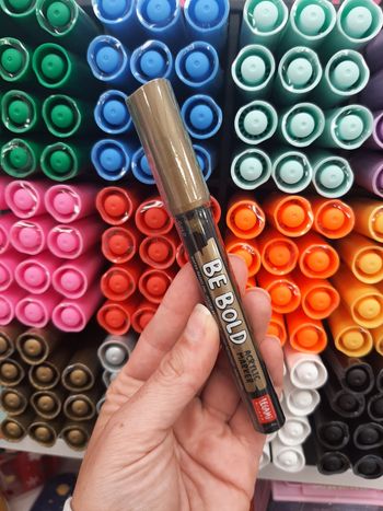 Marqueur acrylique or Legami