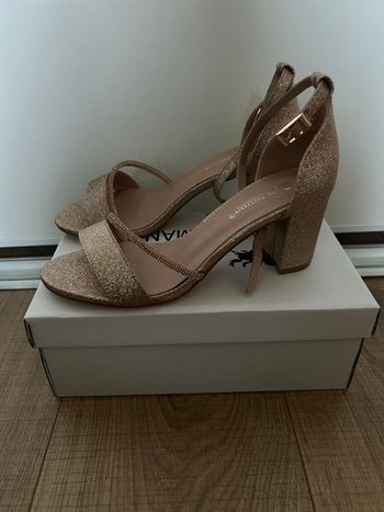 Escarpins ouverts pailletés neufs JM Dimant pointure 37