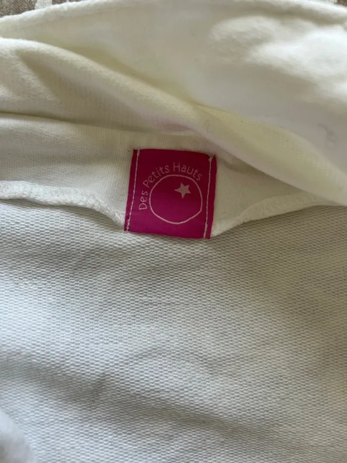 Veste des petits hauts taille trois blanche - photo numéro 4