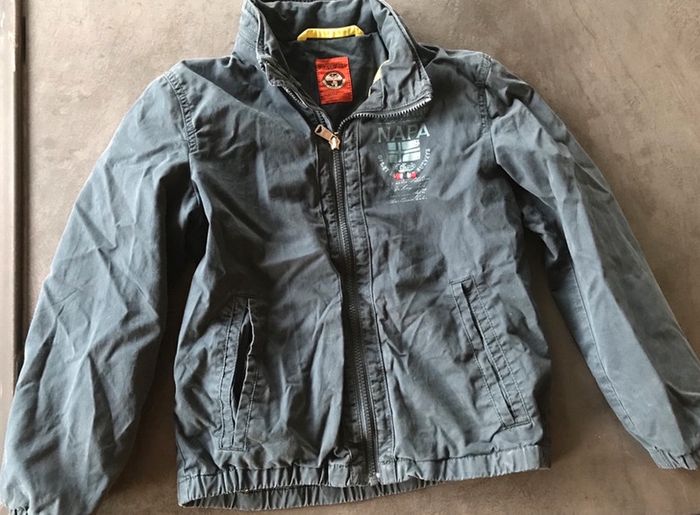 Veste Napapijri  10 Ans tbe  Capuche dans le col  bleu marine