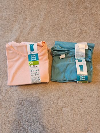 Lot tee-shirt manches courtes Domyos Taille XS
