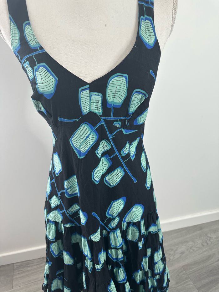 Robe pin-up noire et bleue Aller Simplement T36/38 S/M - photo numéro 2