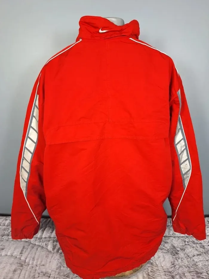 Blouson vintage nike homme rouge taille 2XL brodé (254) - photo numéro 11