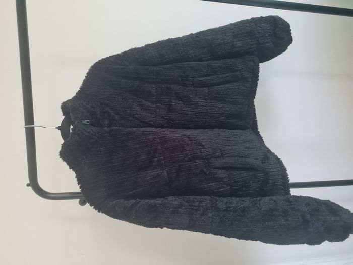 Doudoune velours noir / veste sherpa polaire - photo numéro 2