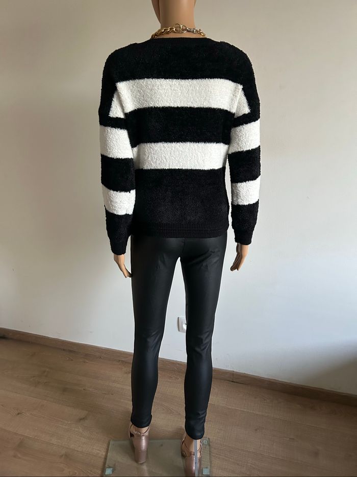 Pull tout doux noir et blanc Morgan taille S jamais porté - photo numéro 6