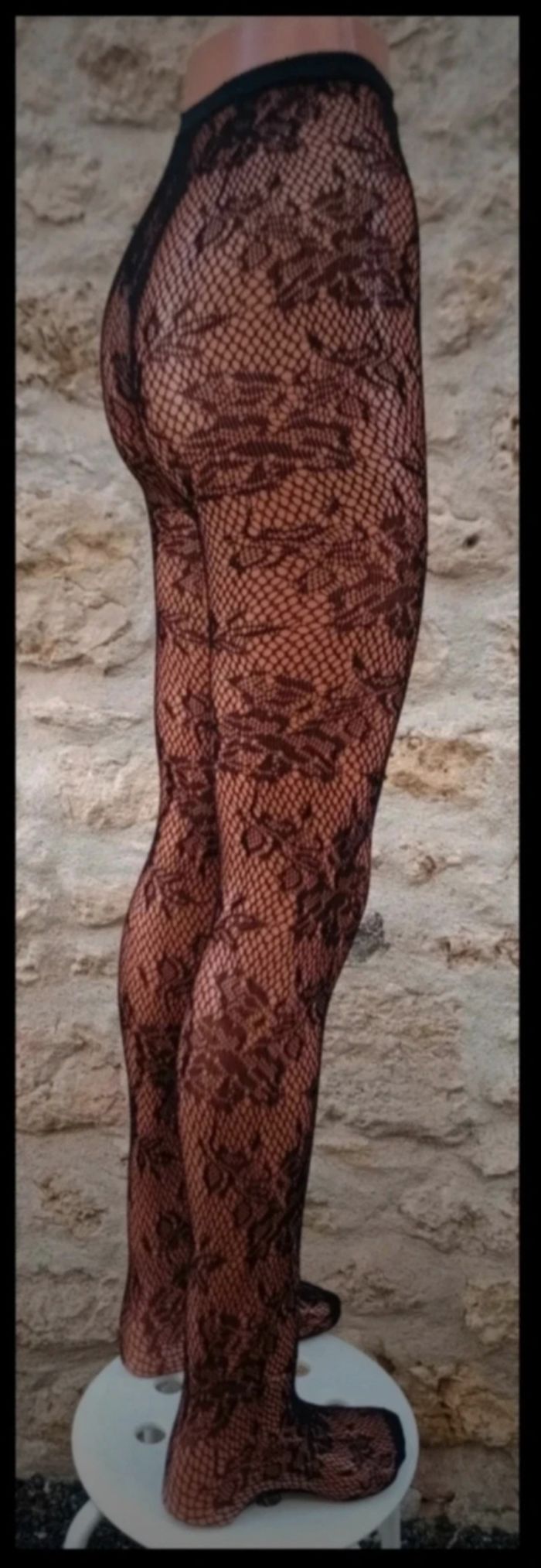 Collant résille motif fantaisie - photo numéro 4