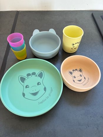 Set de vaisselle Sophie la girafe