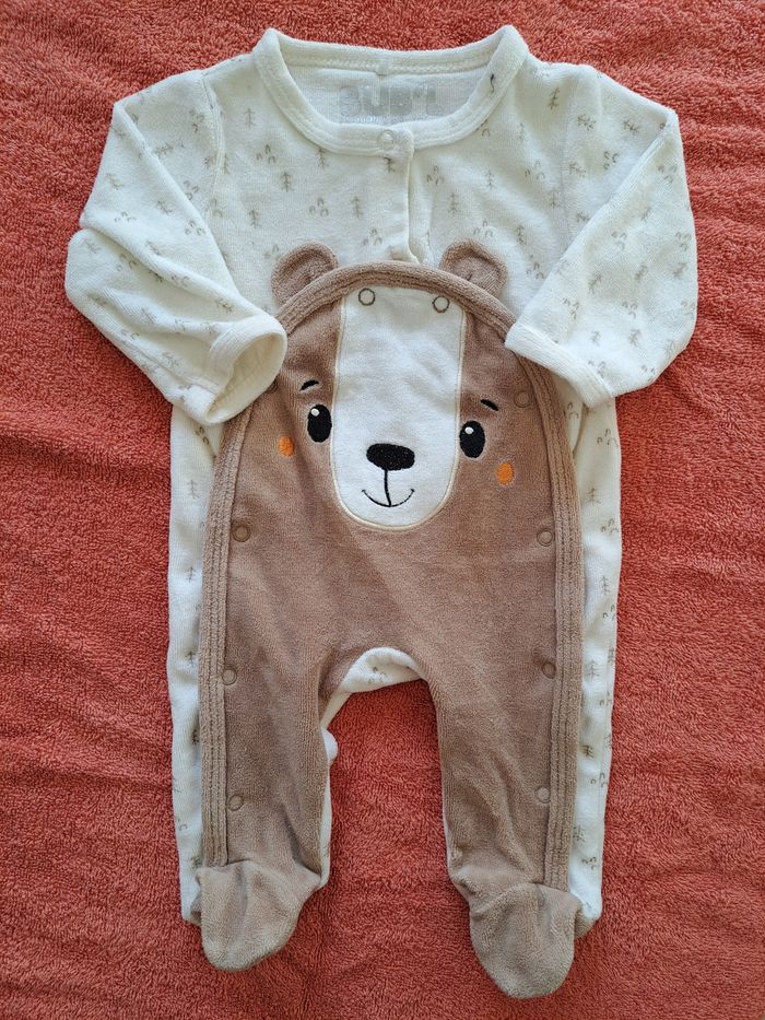 Pyjamas velour ours