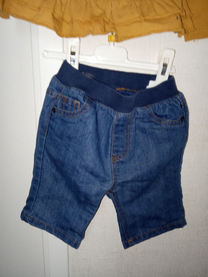 Ensemble mi saison bébé fille 24 mois pull moutarde et jean - photo numéro 4