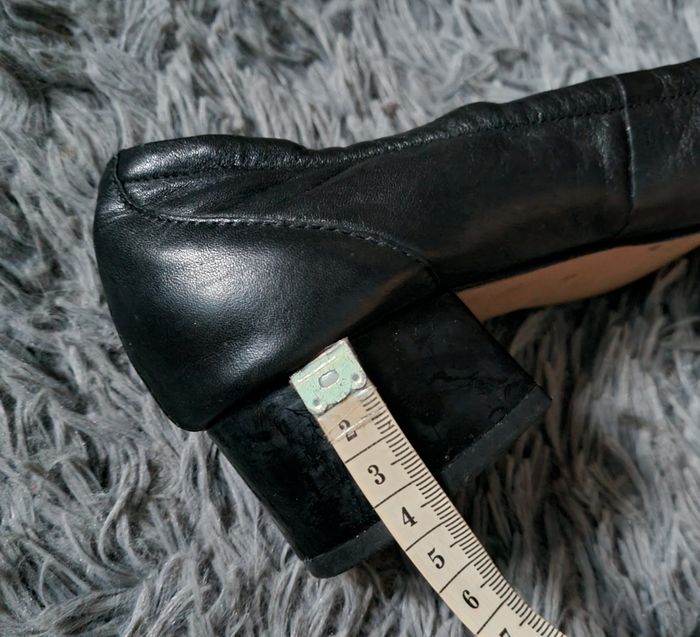 Escarpins cuir noir à talons 39 - photo numéro 10