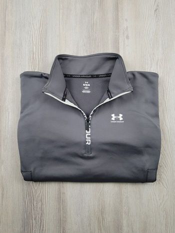 Sweat Under Armour 1/4 Zip Gris – Coupe Loose – SS 2024 – Taille M