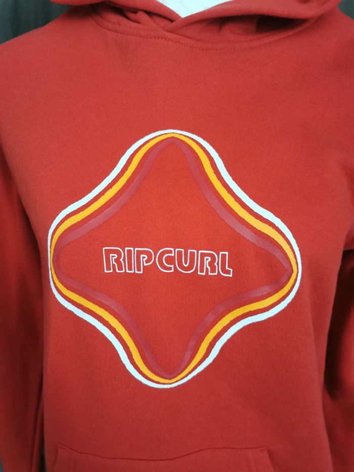 Sweat à capuche Rip curl rouge taille 14 ans ou XS - photo numéro 2