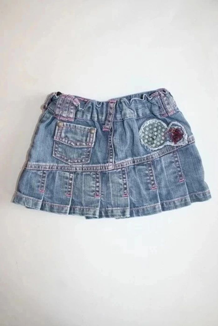 Ensemble Chipie tee shirt + jupe en jeans taille réglable 2 ans - photo numéro 2