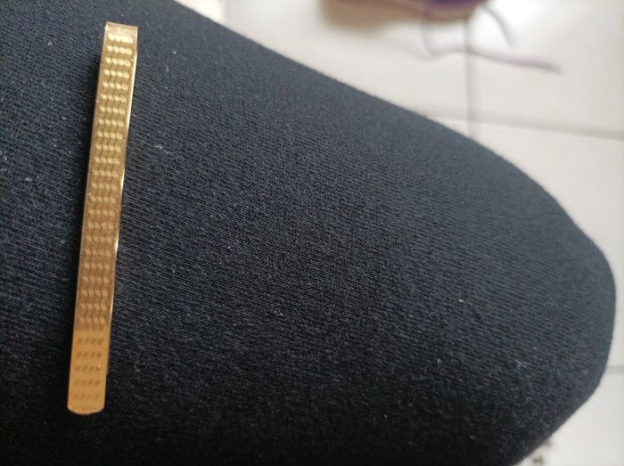 Pince à cravate - Plaqué or - photo numéro 5