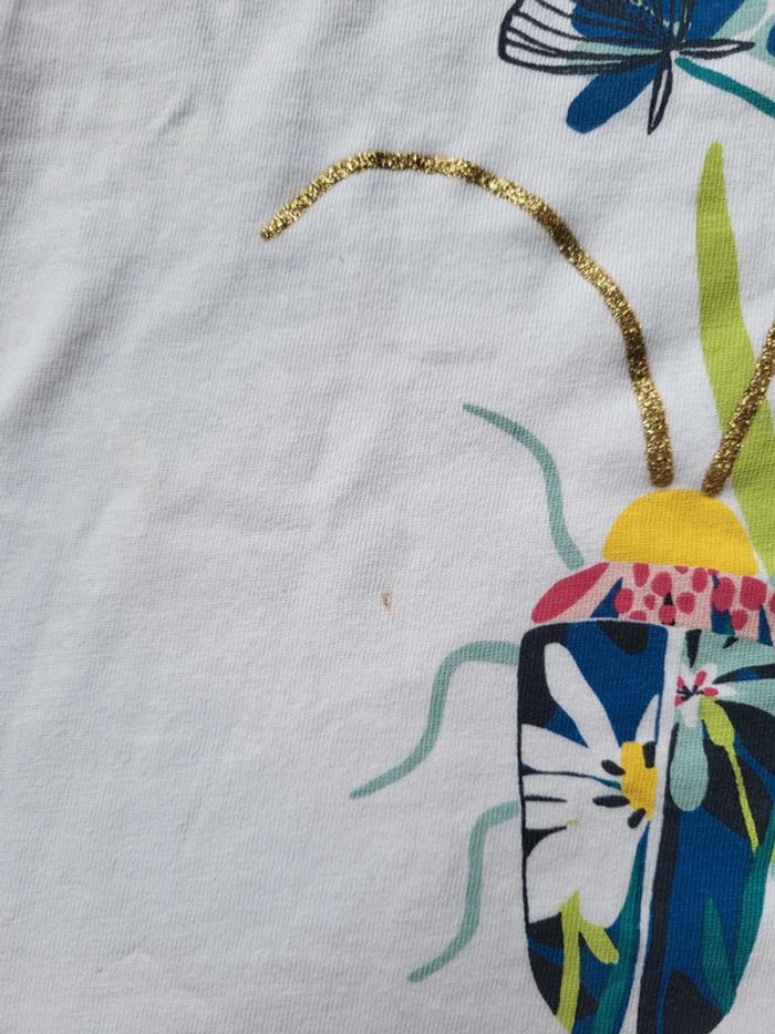 Lot de 2 tee shirts été fille 2ans catimini scarabées - photo numéro 6