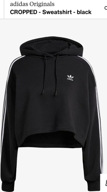Cropped sweatshirt femme Adidas