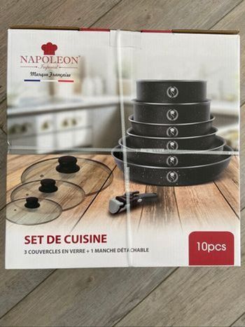 Batterie de cuisine Napoleon 10pcs neuf sans pfoa