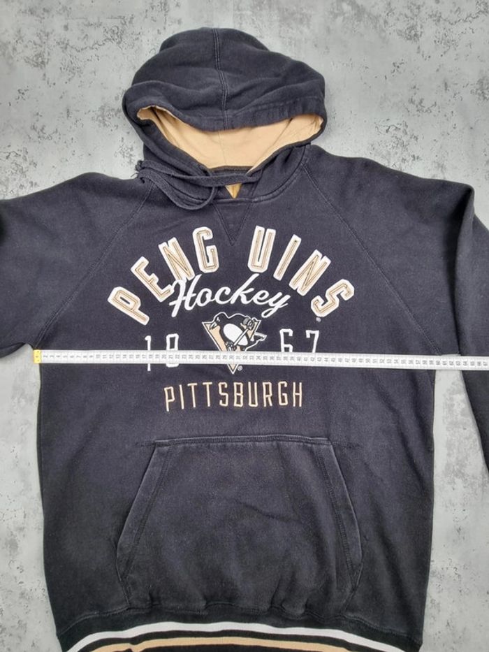 Pull capuche universitaire Pittsburgh noir, M Hommes - photo numéro 8