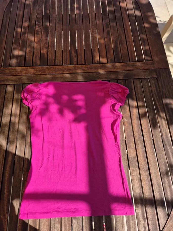 T-Shirt Phildar Rose Fuchsia T.36 - photo numéro 4