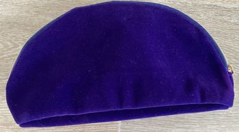 Petite trousse maquillage velours violet neuve