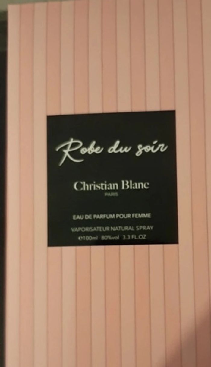Robe du soir Christian blanc parfum - photo numéro 2