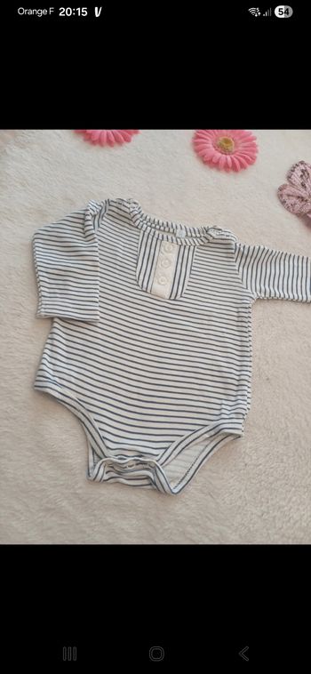 Body bébé taille 1 mois