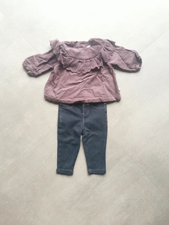 Ensemble bébé fille 6 mois