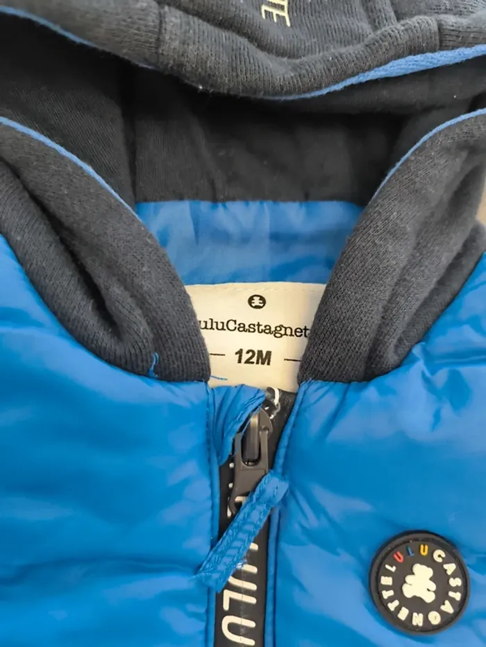 Veste bi-matiere garçon 12 mois Lulu castagnette - photo numéro 5