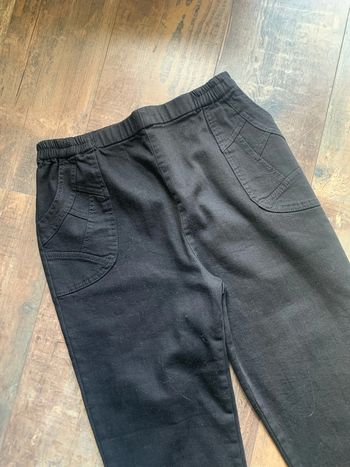 Pantalon noir taille haute élastique