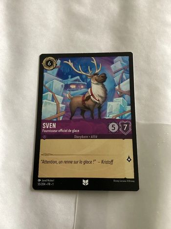 carte disney ravensburger lorcana FR sven 55/204.FR.1  Non foil première édition