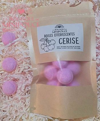 Mini Boule De Bain - Cerise -